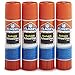 Elmer's All Purpose School Glue Sticks, Clear, Washable, 4 Pack, 0.24-ounce sticks