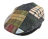 Patchwork Flat Cap Irish Tweed Made in Ireland John Hanly & Co. Small
