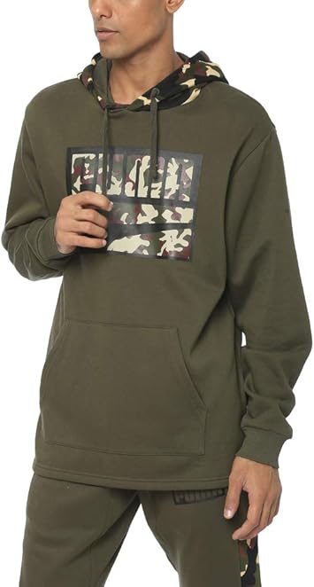 sudadera puma verde militar
