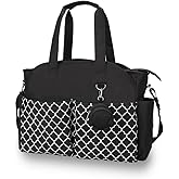 MEYTEILAY Diaper Bag Tote Large Multi-Function Baby Changing Bag for Mom with Changing Station Travel Nappy Bag for Women