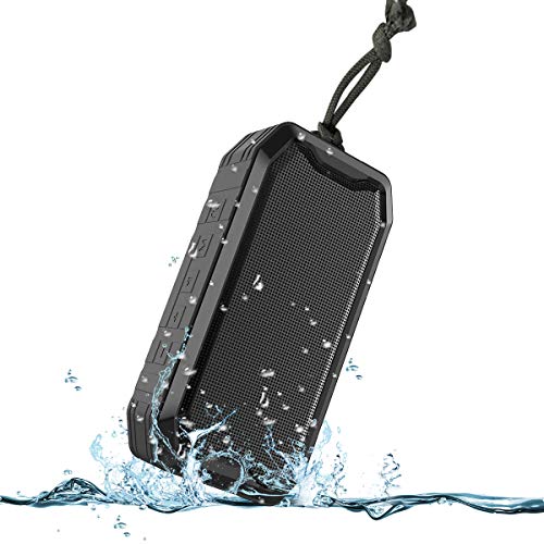 Bluetooth Speaker, KKUYI Portable wireless speaker, Loud Stereo Sound, 1200mAh Battery, IPX7 Waterproof Speaker for Home, Office, Party, Beach, Shower