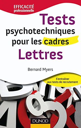 Tests psychotechniques pour les cadres