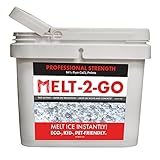 Snow Joe AZ-25-CCP-BKT Melt-2-Go 94% Pure Calcium Chloride Pellet Ice Melter, 25-lb Flip-Top Bucket W/Scooper
