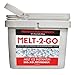 Snow Joe Melt-2-Go 94% Pure Calcium Chloride Pellet Ice Melter, 25-lb Flip-Top Bucket W/Scooper