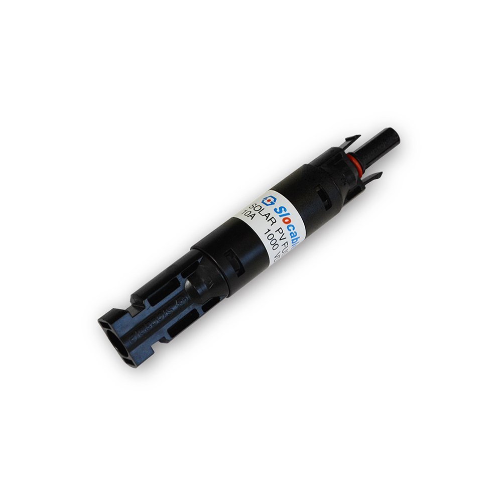 Photo 1 of Renogy 10A Male and Female Connector Waterproof in-Line Fuse Holder, w, Black