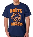 All Colts Grow Up To Be Broncos Manning Navy Adult T-Shirt Tee