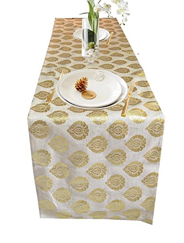 PINK PARROT Durable Dopian Silk Table Runner (13 x 70 Inch) - 1 Piece