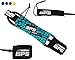 BPS 8 ft Premium 'Storm' Straight Surf/SUP 7.2mm Leg Rope - Strong Ankle Leg Knee Leash with Double Stainless Steel Swivels and Triple Rail Saver Surfing SUP Boarding Paddleboarding (Black)