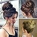 HI GIRL Synthetic Scrunchy Bun Updo Hair Piece Hair Ponytail Wavy Messy Donut Chignon Hair Extensions #6A