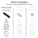 ADV Tennis Vibration Dampener | Set of 3 | Ultimate Shock Absorbers for Racket and Strings | Premium Quality, Durable, and 100% Reliable | Newest Technology (Midnight | Max Sorb 3-Pack)