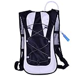 Sportsun Hydration Backpack for Running Hiking Cycling Climbing, with 2L TPU Hydration Bladder, Black color