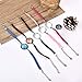 Suede Leather Bracelet with Blank Cabochons Bezel Tray for Handmade Crafts Adjustable Flat Rope Wristband Fit 0.78'' 20Pcs