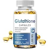 Glutathione 1000mg soft Capsules 120 Count - Premium Antioxidant Support for Cellular Health & Vitality, Naturally Sourced, N