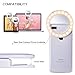 Tycka 40 LED Selfie Ring Light, Stepless Brightness Control, Independent Dimmable Warm White and Cold White, Clip-on and Rechargeable Design, Ultra-Bright, for iPhone Samsung Sony Google and More
