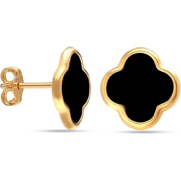 LeCalla 925 Sterling Silver Clover Hoop Earrings | Orecchini leggeri