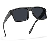 PRIVEL XXL Size Extra Large Square 157MM Polarized Sunglasses for Big Wide Heads Men TR90 Lightweight UV400 Glasses