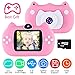 VATENIC Kids Camera Children Digital Cameras 2 Inch HD Toddler Video Recorder Shockproof Selfie Kid Toy Camera Birthday Best Gift for 3-10 Years Old Girls Kids (16GB SD Card Included) Pink (Pink)