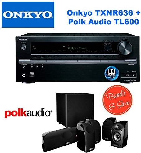 Onkyo TX-NR636 7.2-Channel Network A/V Receiver + Polk Audio 5.1 TL1600 Speaker System
