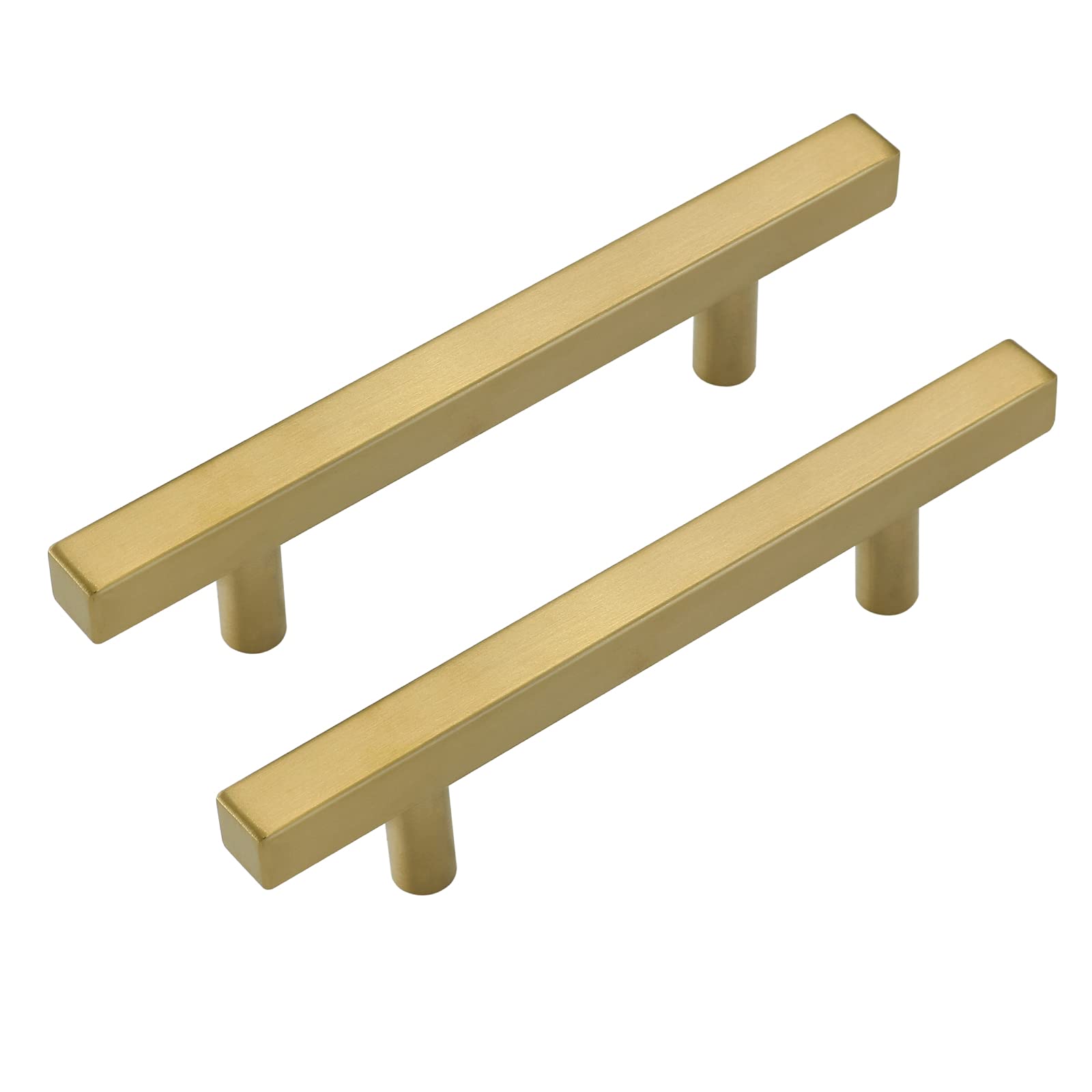 LONTAN 10 Pack Gold Cabinet Handles 96mm Gold Kitchen Handles Cabinet Hardware Drawer Pulls Kitchen Cupboard Furniture Stainless Steel