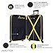 Nautica Ahoy Hardside Expandable 4-Wheeled Luggage-28 Inch Checked Size, Navy/Yellow, 28
