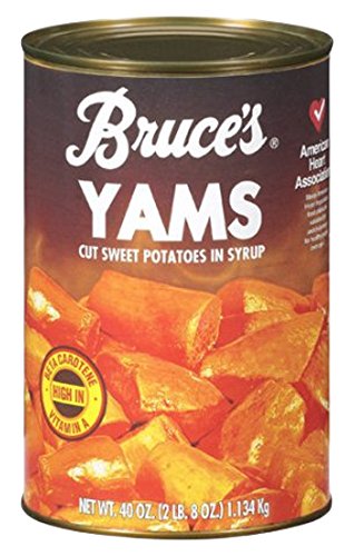 BRUCE’S YAMS CUT SWEET POTATOES IN SYRUP, 40 OZ