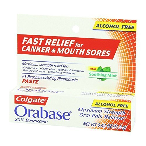 Special Pack of 5 -Orabase Soothing Mint 12gm Colgate Oral Pharm