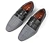 Ferro Aldo Men Fashion Slip On Loafers Dress Shoes Leather Lining Black Blue Plaid