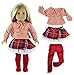 Qinsuee Doll Clothes Set for 18in American Girl Doll