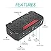 Car Jump Starter, Topdon T01 Battery Booster 600A Peak 18000mAh Compact Jump Starter Auto Battery Charger Power Bank for 5L Gas and 3.5L Diesel Engine with Smart USB Charging Port and LED Light