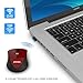 Wireless Mouse, Splaks 2.4Ghz Wireless Mice 4 Buttons Portable Office Mouse 3 Adjustable DPI Left Hand Mouse with Nano USB Receiver for Computer, Laptop, MacBook-BKRD