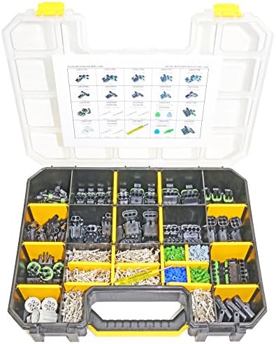 Delphi Weather Pack Connector Kit WP-1104: Sealed Weatherproof Automotive Electrical Connectors 20-12 Gauge 1104 Piece Kit