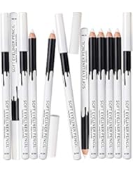 Fashionwu 12pcs/pack Professional Highlighter Eye Liner Pen Soft Strokes Easy to Color Eyeshadow Pencil