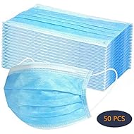 50 PCS Disposable Filter 3-ply Face Protective Cover Personal Protection Dust-Proof Anti Spittle Eye