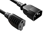 CableLeader 1ft 18 AWG NEMA 5-15R to C14 Monitor