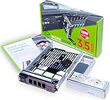 WorkDone 3.5 inch Hard Drive Caddy Tray Compatible for Dell PowerEdge Servers - with 2.5 inch HDD Adapter NVMe SSD SAS SATA Bracket - Now Simply and Easy Carrier Setup with Installation Manual