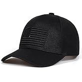 Black Low Profile Hat - Adjustable Embroidered Baseball Cap for Men or Women