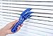 Window Blinds Cleaner Brush with 3 Microfiber Sleeves Removable for Window Blinds Duster Air Conditioner Jalousie Dust Cleaner(Blue)