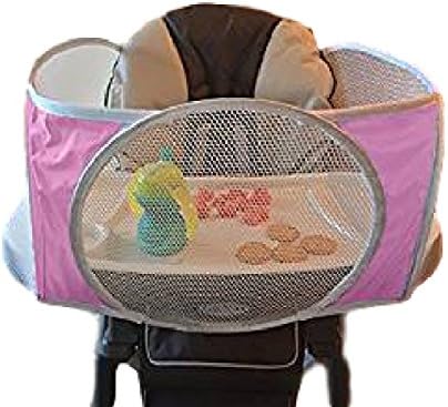 The Original Tray Buddi Keeps Food Toys and Sippy Cups from Falling on the Floor - Pink