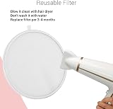 MelodySusie Nail Dust Collector Filter 2 Pack Reusable Electric Suction Machine view 3
