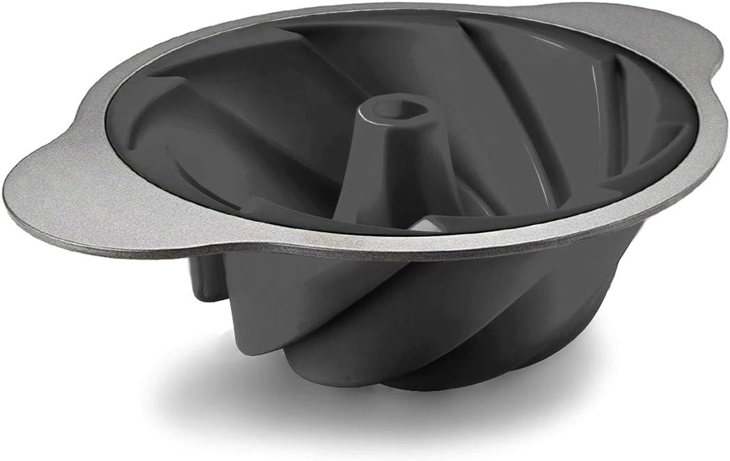9.8-Inch Silicone Fluted Cake Pan Nonstick Baking Mold