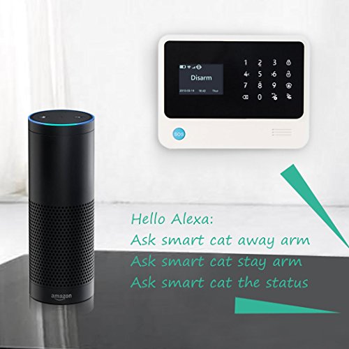 Golden Security GS-A01 Wifi Home & Besiness Security Wireless Sensor Alarm System ,App Controlled by Android & iOS Smartphone ,Compatible with Amazon Alexa.