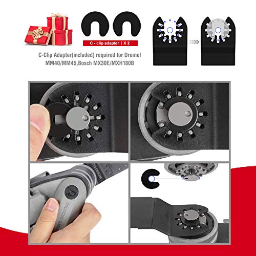 Oscillating Saw Blades 14 PC Wood Multitool Blades Oscillating Tool Blades Fit Dewalt Milwaukee Chicago Rockwell Ridgid Fein Bosch Multimaster Ryobi and More
