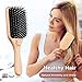 Hair Brush Boar Bristle Detangler Hair Brush and Wide Tooth Comb Set for Curly Thick Long Dry Wet Hair,Wooden Paddle Detangle Hair Brushes for Women Men Kids Detangling Smoothing Hair Adding Shine …