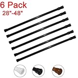 6 Pack Spring Tension Curtain Rod Adjustable Length for Kitchen, Bathroom, Cupboard, Wardrobe, Window, Bookshelf DIY Projects (28