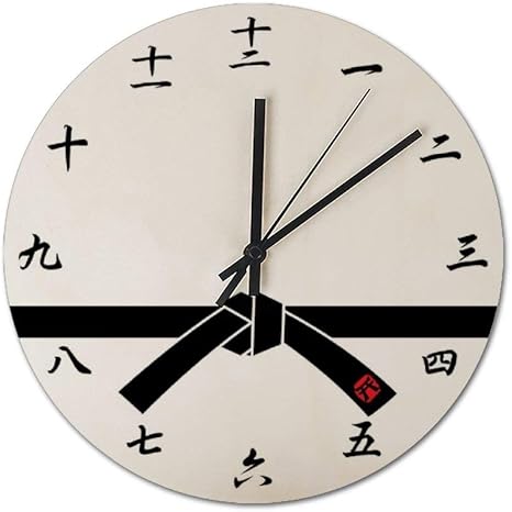 Amazon Co Jp Hayoe 壁掛け時計 おしゃれ 木製 掛時計 掛け時計 掛時計 ウッド 天然木 静か 黒帯 武道 黒帯 武道 インテリア雑貨 リビング ギフト 人気 ホーム キッチン
