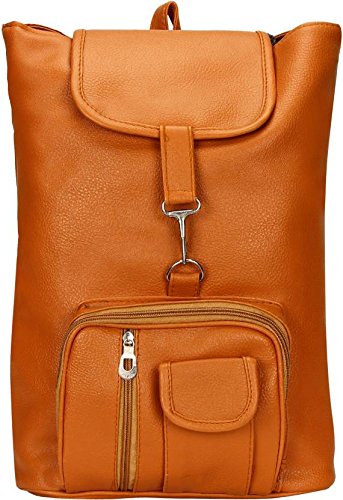 Rapid Costore Beige Leather Backpack Shoulder Bag School Bag Collage Bag Tuition Girls and Women RC-2424