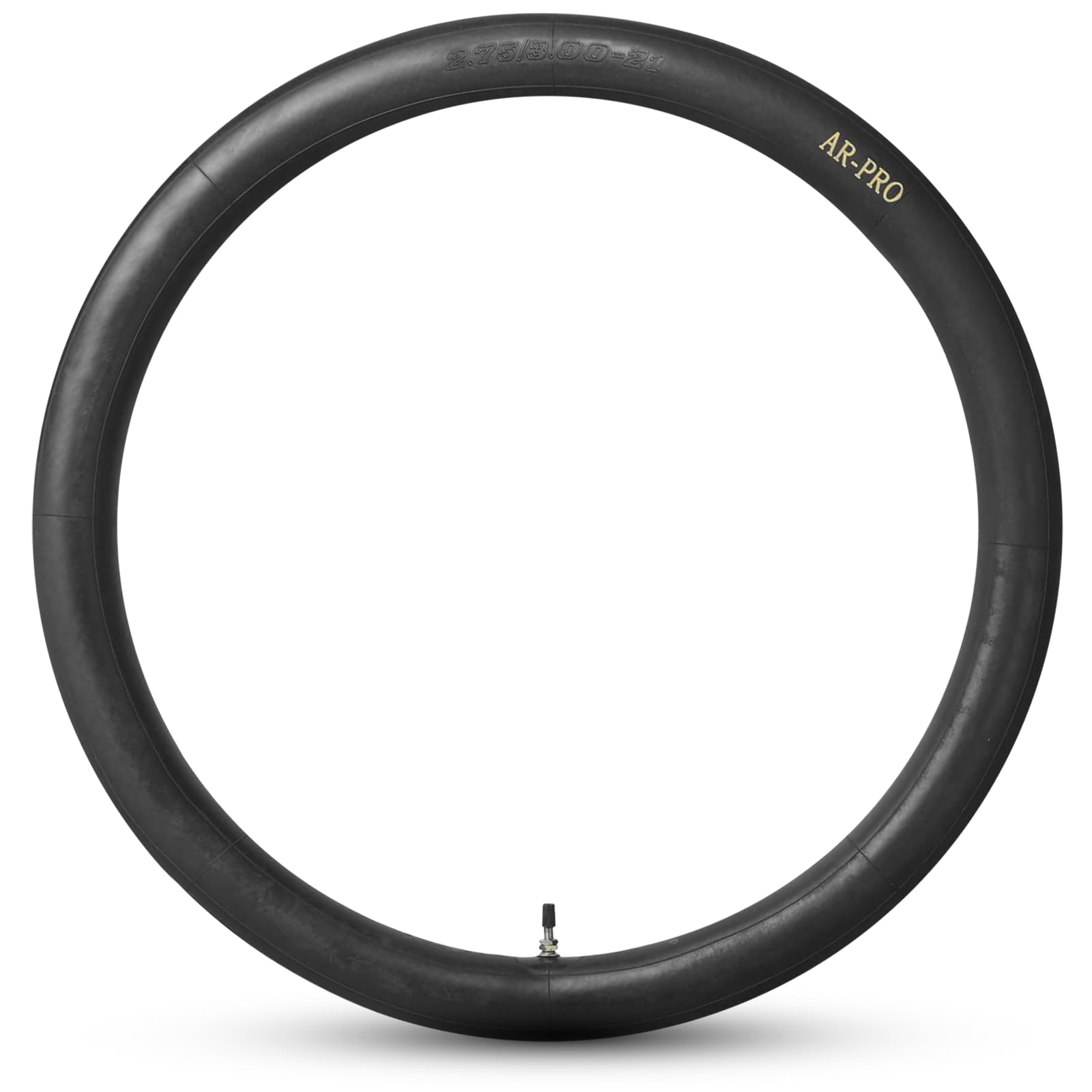 Photo 1 of AR-PRO 2.75/3.00-21" Dirt Bike Inner Tube, 90/90-21 80/100-21 Heavy Duty Motorcycle Tube with TR4 Staight Valve Stem, Made from Thick Premium Rubber (1-Pack)