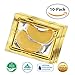 Hawwwy 24k Gold Eye Masks Collagen Under Eye Patches, Under Eye Pads for Puffy Eyes & Dark Circles Best Spa Products for Women Gel Pads Removes Puffiness Undereye Anti Aging Wrinkle Treatment (10pack)
