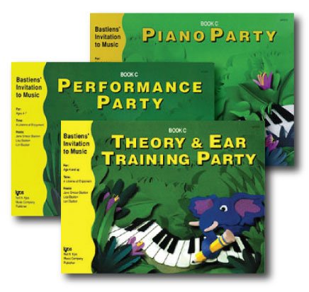 Bastiens' Invitation to Music - 3 Book Set - Includes Piano Party Book C, Performance Party Book C, and Theory & Ear Training Party Book C