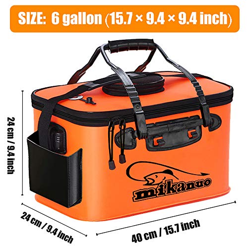 MR LION Fishing Bucket, Foldable Fish Bucket, Live Fish Container Multi